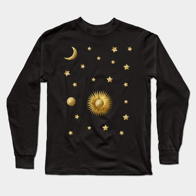 Starry night Long Sleeve T-Shirt by NanaLeonti